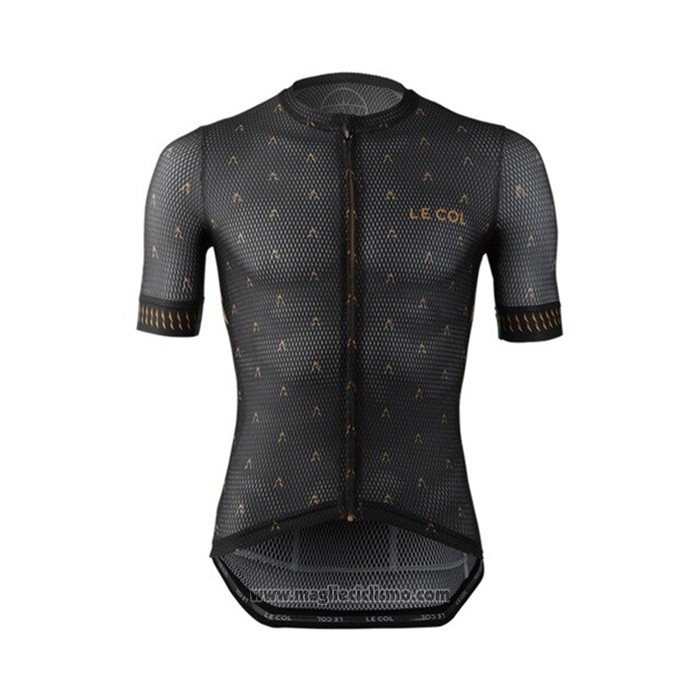 2021 Abbigliamento Ciclismo Le Col Nero Manica Corta e Salopette